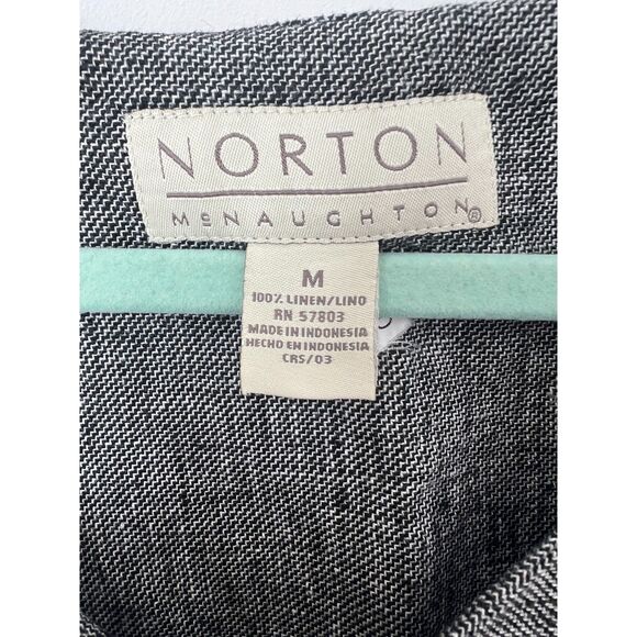 Vintage Norton McNaughton 100% Linen Top - Picture 3 of 3